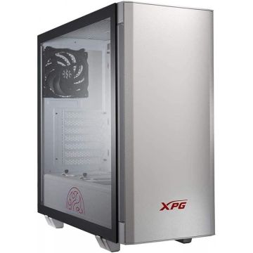 Gabinete Gamer XPG, Invader White, Mid Tower, Vidro Temperado, ATX, White, 75260033, Sem Fonte, Com 2 Fans