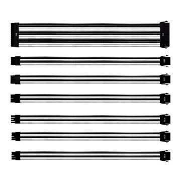 Kit Cabos Extensores Cooler Master, Black/White, CMA-NEST16WTBK1-GL