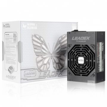 Fonte Super Flower LEADEX Titanium 1600W, 80 Plus Titanium, PFC Ativo, Full Modular, SF-1600F14HT
