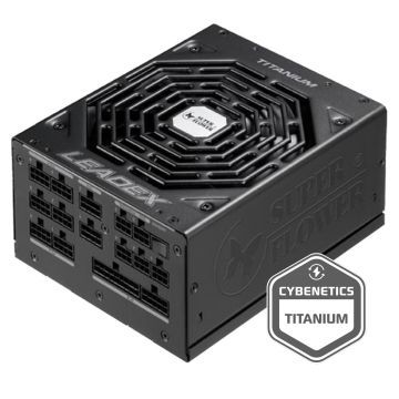 Fonte Super Flower LEADEX Titanium 1000W, 80 Plus Titanium, PFC Ativo, Full Modular, SF-1000F14HT
