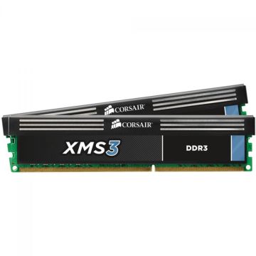 Memória DDR3 Corsair XMS3, 16GB (2x8GB), 1600MHz, Black, CMX16GX3M2A1600C11