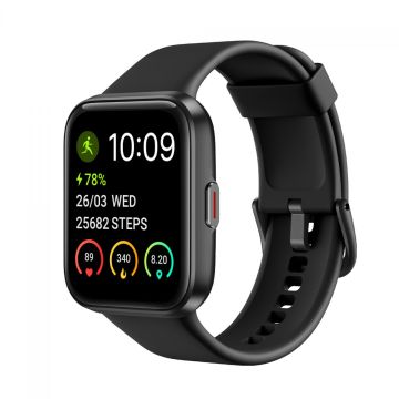 Relógio SmartWatch SuperFrame Smart 700, 1.69&quot;, Bluetooth, Monitoramento de Frequência Cardíaca, Music Control, Compativel com Alexa, Homologado pela ANATEL, Black, SW-700-P