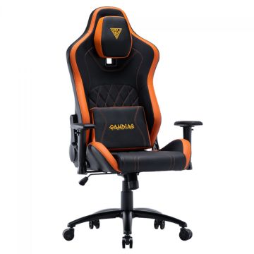 Cadeira Gamer Gamdias Zelus M3, Reclinável, Preto e Laranja, Suporta Até 140KG 