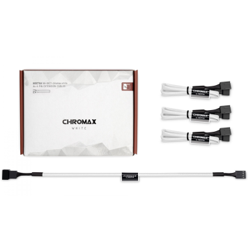 Cabo Extensor Para Fans Noctua, NA-SEC1, Chromax Red, Pack com 4 unidades