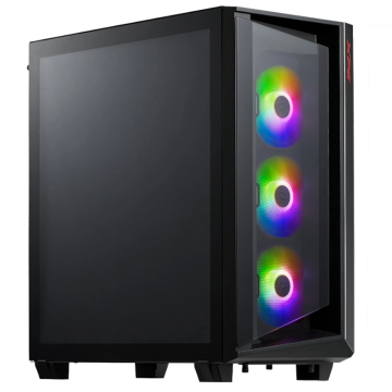 Gabinete Gamer XPG Cruiser Aluminum Frame, Mid Tower, Vidro Temperado, Black, Sem Fonte, Com 3 Fans, ARGB, Black, CRUISERST-BKCWW