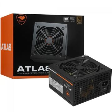 Fonte Cougar Atlas 600W, 80 Plus Bronze, PFC Ativo, CGR BA-600