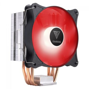 Cooler Processador Gamdias Boreas E1-410, RED, 120mm, Intel-AMD, BOREAS E1-410-RED