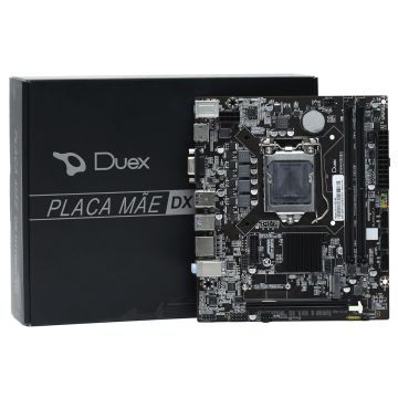 Placa Mãe Duex DX H110ZG M2, Chipset H110, Intel LGA 1151, MATX, DDR4