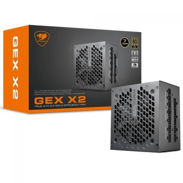 Fonte Cougar GEX X2 850, 850W, 80 Plus Gold, Full Modular, PCI 5.0, PFC Ativo, 31GT085001P01