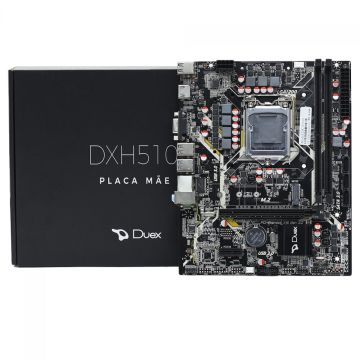 Placa Mãe Duex DXH510S, Chipset H510, Intel LGA 1200, MATX, DDR4