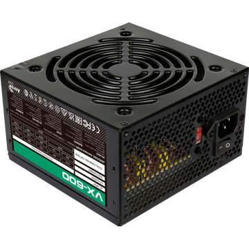 Fonte Aerocool VX-600, 600W ATX, Bivolt, Sem Cabo