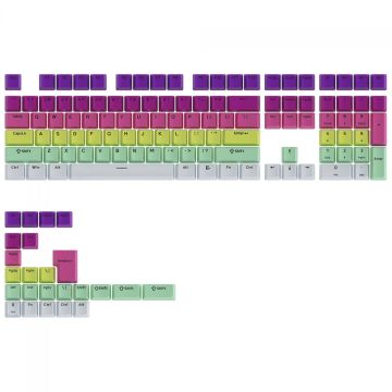 Keycaps Akko Rainbow Gradiant , OEM, PBT, ANSI, 132 Teclas