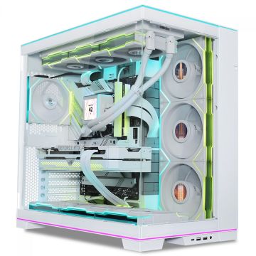 Gabinete Gamer Lian Li O11D EVO RGB, Mid Tower, Vidro Temperado, E-ATX, Branco, Sem Fonte, Sem Fan, O11DERGBW