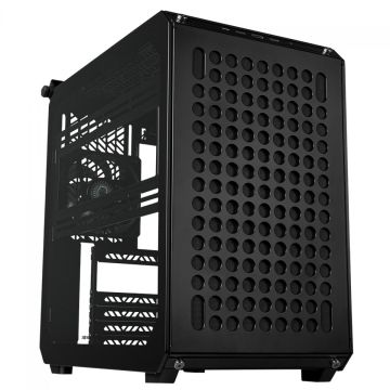 Gabinete Gamer Cooler Master Qube 500 Flatpack, Mid-Tower, Vidro Temperado, E-ATX, Preto, Sem Fonte, Com 1 Fan, Q500-KGNN-S00