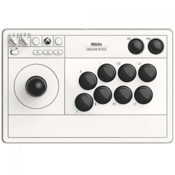 Controle Arcade 8BitDo Arcade Stick Xbox, Sem Fio, White, 81JA01D