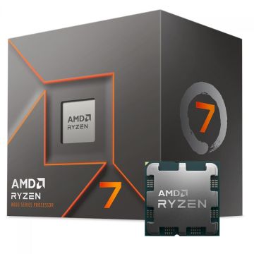 Processador AMD Ryzen 7 8700F, 4.1GHz (5.0GHz Turbo), 8-Cores 16-Threads, AM5, Com Cooler AMD Wraith Stealth, 100-100001590BOX