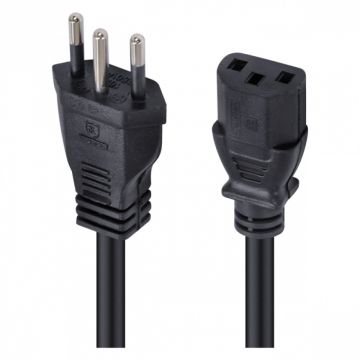 Cabo de Força Teccon Padrão BR, Tripolar, 3x0,75mm, 3 Metros