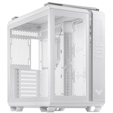 Gabinete Gamer Asus TUF GT502 Case-White, Mid Tower, Vidro Temperado, ATX, Branco, 90DC0093-B00000  