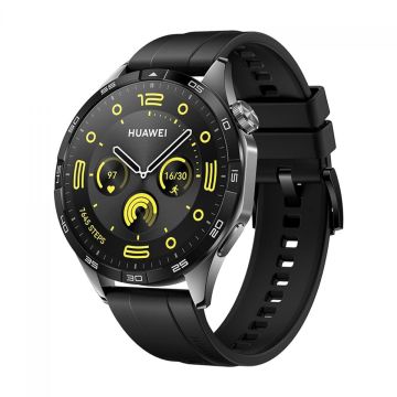 Relógio SmartWatch Huawei Watch GT4 46mm, 1,43&quot;, Bluetooth, NFC, SpO2, Monitoramento de Frequência Cardíaca, Black