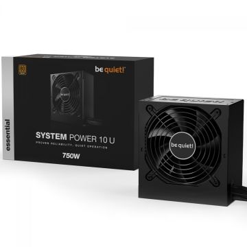 Fonte Be Quiet System Power 10 U, 750W, 80 Plus Bronze, PFC Ativo, Black, BN689