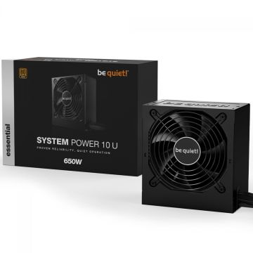 Fonte Be Quiet System Power 10 U, 650W, 80 Plus Bronze, PFC Ativo, Black, BN688