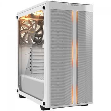 Gabinete Gamer Be Quiet Pure Base 500 DX, Mid Tower, ATX, ARGB, Vidro Temperado, Com 3 Fans, Branco, BGW38