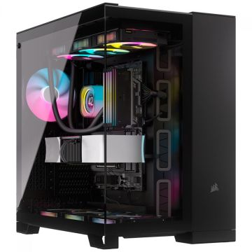 Gabinete Gamer Corsair 6500X, Mid Tower, Vidro Temperado, E-ATX, Sem Fan, Black, CC-9011257-WW