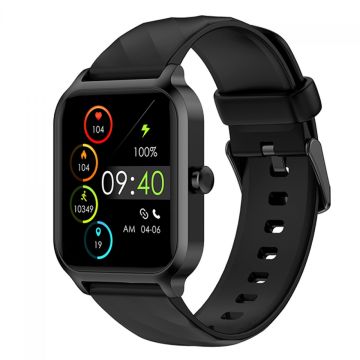 Relógio SmartWatch Level LVW-10, TFT 1.83&quot;, Android/IOS, Bluetooth, IP68, Monitoramento de Frequência Cardíaca, Pulseira De Silicone, Preto, LVW-10S BLK/SIL.BLK