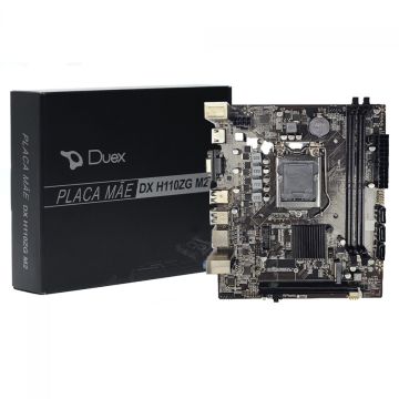 Placa Mãe Duex DX H110ZG M2, Chipset H110, Intel LGA 1151, MATX, DDR4, DX-H110ZG M2