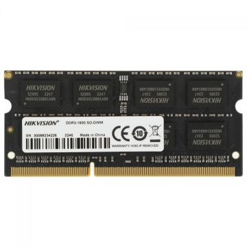 Memória Para Notebook DDR3 Hikvision, 4GB, 1600MHz, Black, HKED3042AAA2A0ZA1