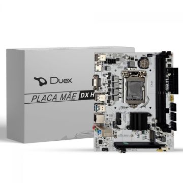 Placa Mãe Duex DX H110ZG M2, White, Chipset H110, Intel LGA 1151, MATX, DDR4