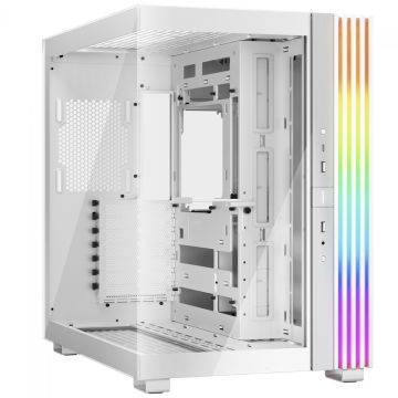 Gabinete Gamer Be Quiet Light Base 600 DX, ARGB, Mid Tower, ATX, Vidro Temperado, Sem Fans, Branco, BGW66