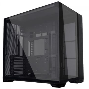 Gabinete Gamer Lian Li 011 Vision Compact, Mid Tower, Vidro Temperado, E-ATX, Sem Fonte, Sem Fan, Black, O11VPX-M BLACK