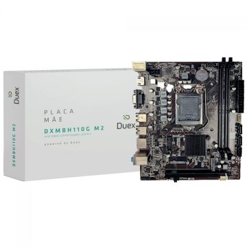 Placa Mãe Duex DXMBH110G, Chipset H110, White, Intel LGA 1151, MATX, DDR4