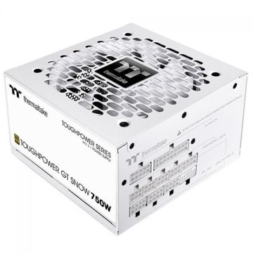 Fonte Thermaltake Toughpower GT Snow, 750W, 80 Plus Gold, PFC Ativo, ATX 3.1, Full Modular, Branco, PS-TPT-0750FNFAGB-W