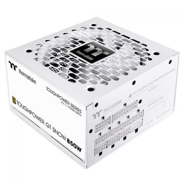 Fonte Thermaltake Toughpower GT Snow, 850W, 80 Plus Gold, PFC Ativo, ATX 3.1, Full Modular, Branco, PS-TPT-0850FNFAGB-W