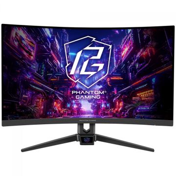 Monitor Gamer ASRock Phantom Gaming, 27 Pol, 280hz, 1ms, Curvo, FHD, 127% sRGB, VA, FreeSync, HDMI/DP, PG27FRS1A