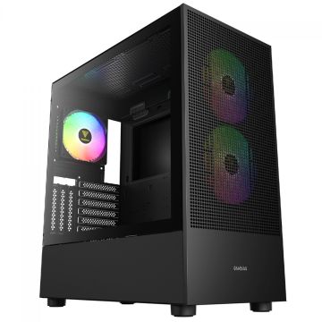 Gabinete Gamer Gamdias Talos M3 Mesh, Vidro Temperado, EATX, Mid Tower, Com 3 Fans ARGB, Sem Fonte, Preto