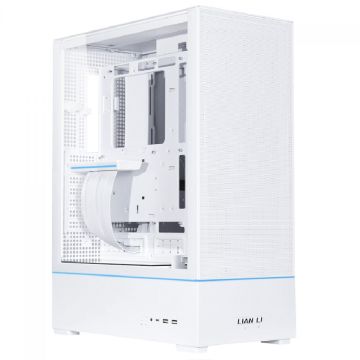 Gabinete Gamer Lian Li SUP01, ARGB, Mid Tower, Vidro Temperado, ATX, Sem Fonte, Com 3 Fans, Branco, SUP01W