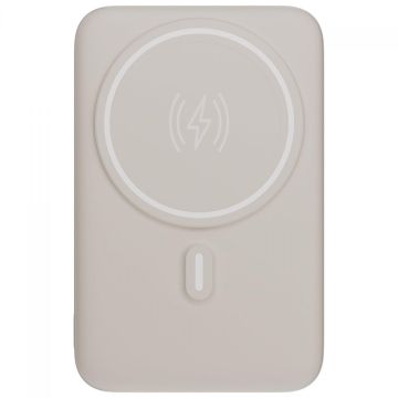 Carregador Portátil Universal, PowerBank, 10000MAH, Com Indução, Off White, Geonav, PB10MAGOW