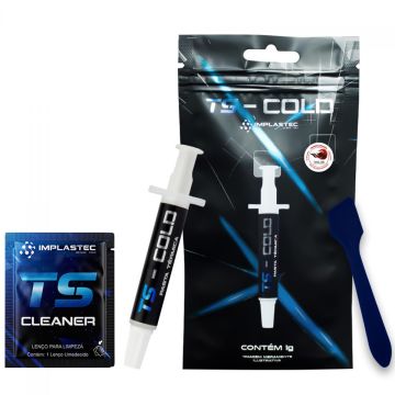 Pasta Térmica Implastec TS Cold 1G, 10.5W/mK, PATSC0110CX