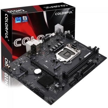 Placa Mãe Colorful CH510M-E M.2 V20, Chipset H510, Intel LGA 1200, MATX, DDR4