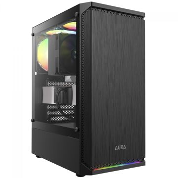 Gabinete Gamer Gamdias Aura GC8 ARGB, Vidro Temperado, ATX, Mid Tower, Com 1 Fan, Sem Fonte, Black
