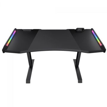Mesa Gamer Cougar Mars PRO 150, Altura Ajustável, RGB, Black, CGR-MARS PRO 150 