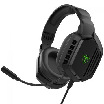Headset Gamer T-Dagger Meath, 3.5mm, Drivers de 40mm, Preto, T-RGH102