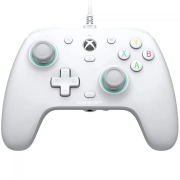 Controle Gamer GameSir G7 SE, USB, Para Xbox/PC, Hall Effect, Licenciado Microsoft, Branco