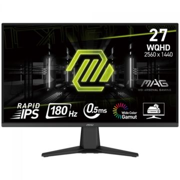 Monitor Gamer MSI MAG 275QF, 27 Pol, WQHD, Rapid IPS, 0.5ms, 180Hz, 101% sRGB, HDMI/DP