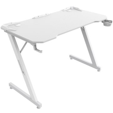 Mesa Gamer SuperFrame Epic, Com Suporte Para Headset e Copo, Branco, SF-TB-EP11060WF