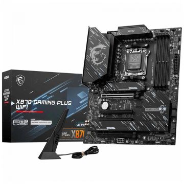 Placa Mãe MSI X870 Gaming PLUS WIFI, Chipset X870, AMD AM5, ATX, DDR5