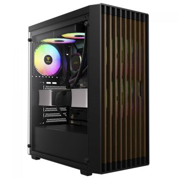 Gabinete Gamer Gamdias Aura GC4 Elite ARGB, Mid Tower, Vidro Temperado, ATX, Sem Fonte, Com 3 Fans, Preto
